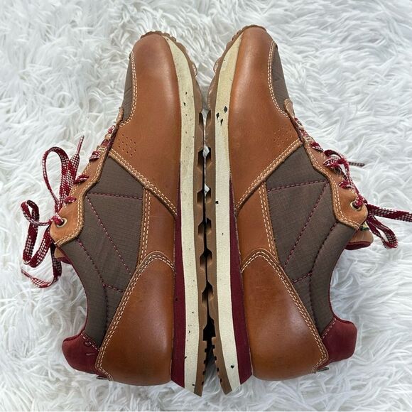 L.L. Bean Mens 8 Brown Leather & Nylon Trail Sneakers Hiking Outdoor Comfy Shoes main image 4
